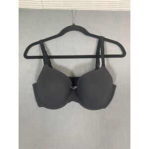 Skims "Fits Everybody" 34 DD T Shirt Bra Black Underwire Tagless EUC